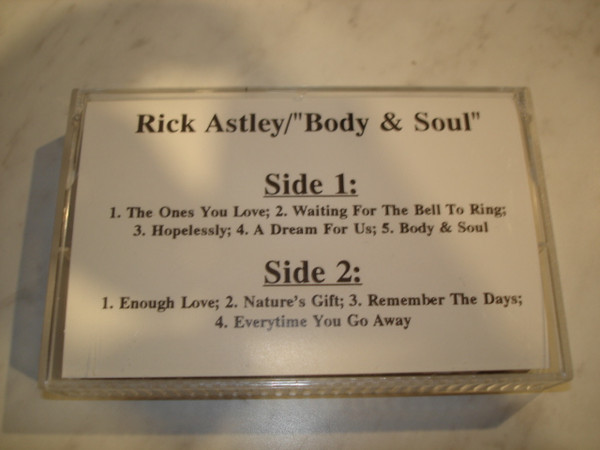 Rick Astley Body And Soul 1993 Dolby Cassette Discogs 6915