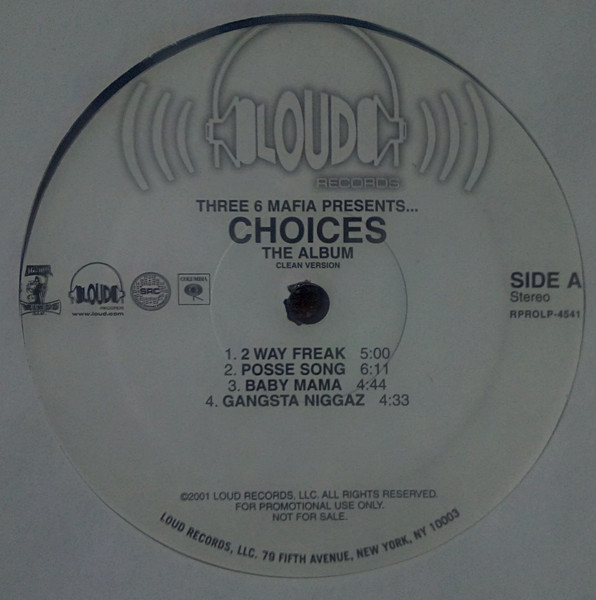 Three 6 Mafia – Choices: The Album (2022, Clear, Obi, Vinyl) - Discogs