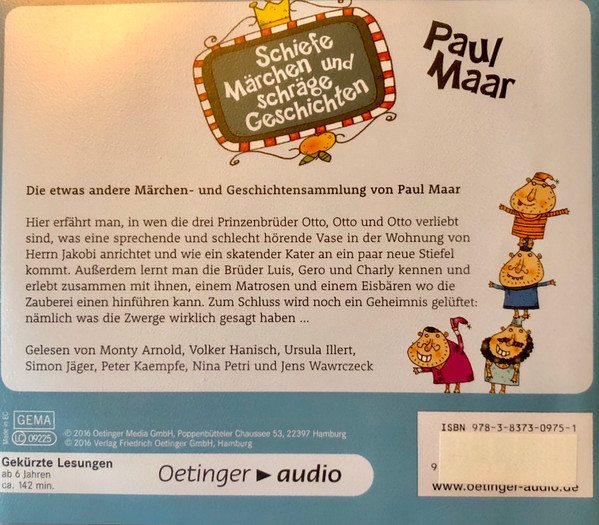 lataa albumi Paul Maar - Schiefe Märchen Und Schräge Geschichten