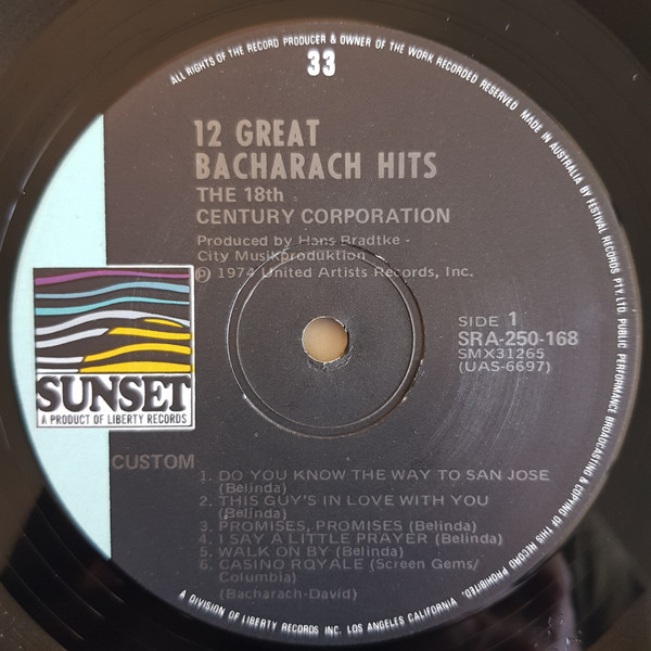 baixar álbum The 18th Century Corporation - 12 Great Bacharach Hits