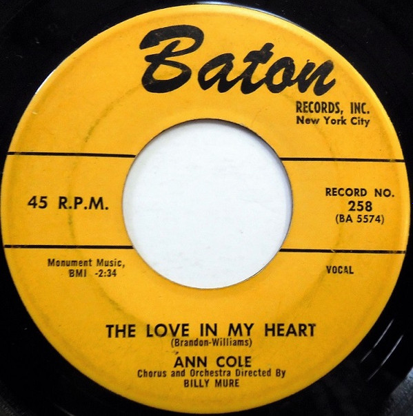 ladda ner album Ann Cole - The Love In My Heart Summer Nights