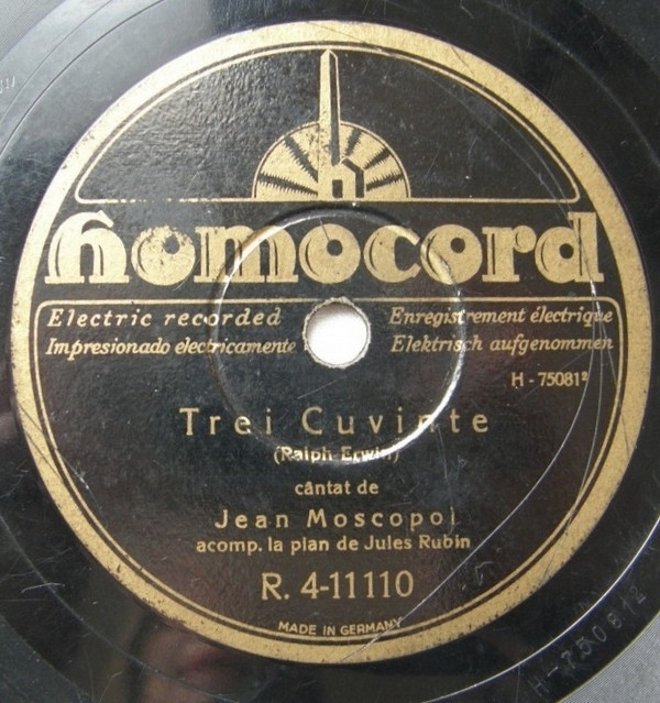 lataa albumi Jean Moscopol - Trei Cuvinte Un Sărut Domnișoara