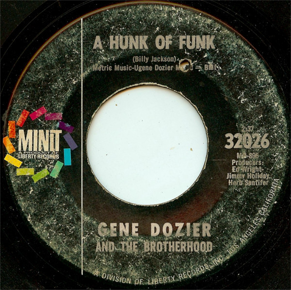 Gene Dozier And The Brotherhood A Hunk Of Funk One For Bess