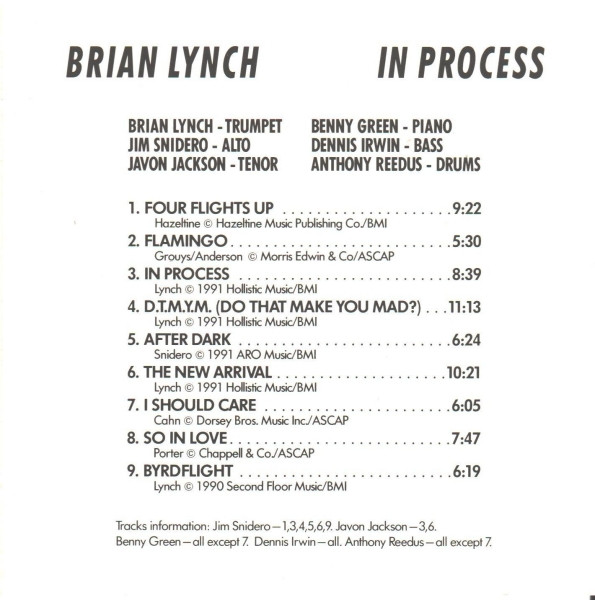 Album herunterladen Brian Lynch - In Process