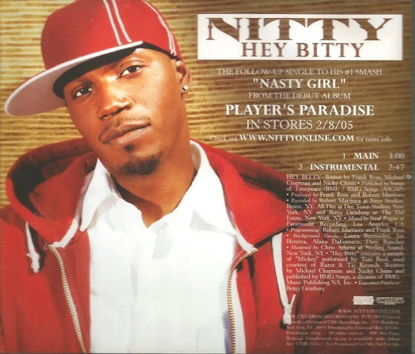 Nitty – Hey Bitty (2004, CD) - Discogs