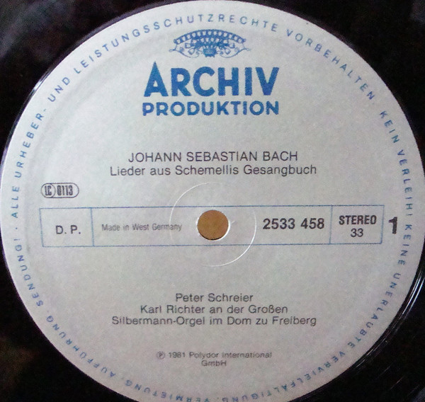 last ned album Peter Schreier, Karl Richter, Johann Sebastian Bach - Lieder Aus Schemellis Gesangbuch