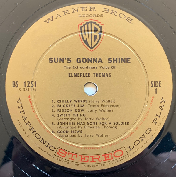 last ned album Elmerlee Thomas - Suns Gonna Shine