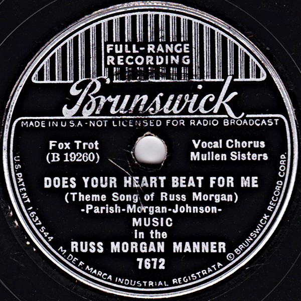 ladda ner album Music In The Russ Morgan Manner - Does Your Heart Beat For Me I Found A Rose