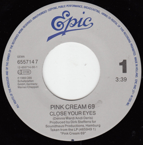 lataa albumi Pink Cream 69 - Close Your Eyes