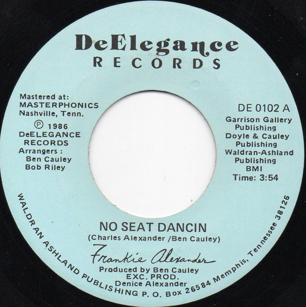 Frankie Alexander – No Seat Dancin / Take Time Out For Your Love