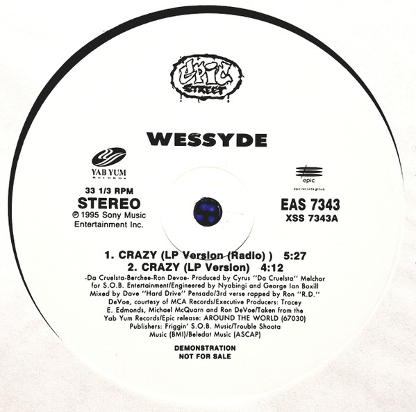 Wessyde Goon Squad – Crazy (1995, Vinyl) - Discogs