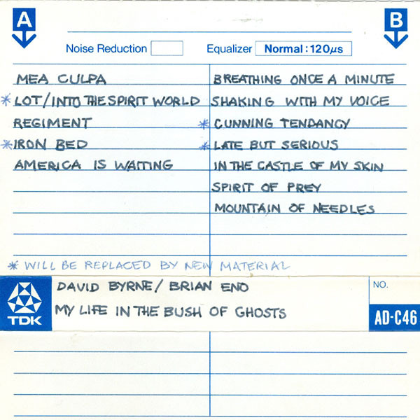 baixar álbum Brian Eno And David Byrne - My Life In The Bush Of Ghosts
