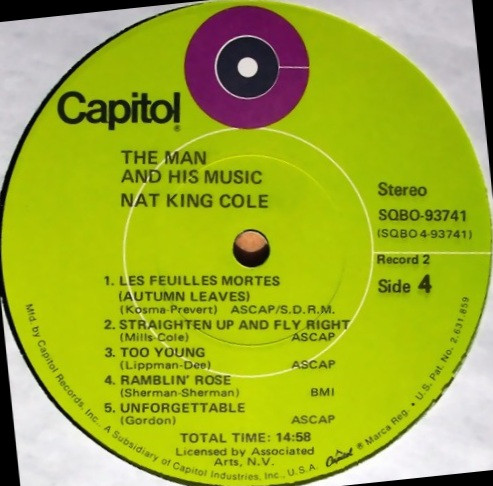 Nat King Cole - The Man And His Music | Capitol Records (SQBO-93741) - 8