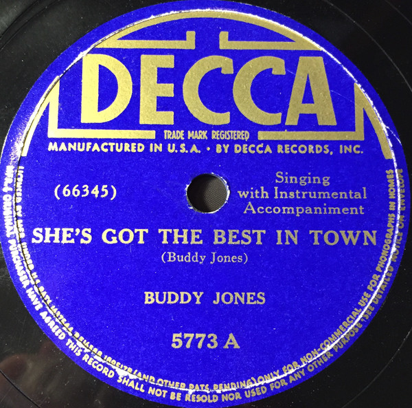 descargar álbum Buddy Jones - Shes Got The Best In Town Im In The Doghouse Now No 2