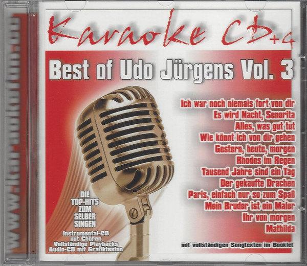 télécharger l'album Unknown Artist - Karaoke Best Of Udo Jürgens Vol 1