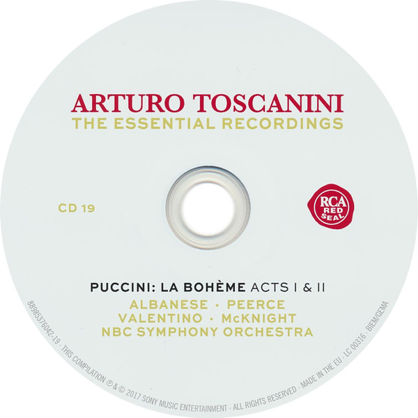 descargar álbum Arturo Toscanini, Puccini, Albanese, Peerce, Valentino, McKnight, NBC Symphony Orchestra - La Bohème