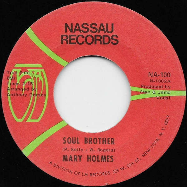 Mary Holmes – Soul Brother (1970, Vinyl) - Discogs