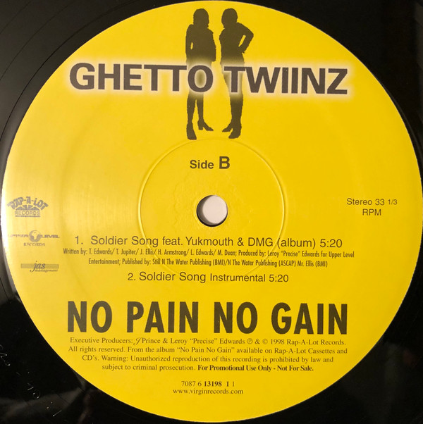 descargar álbum Ghetto Twiinz - No Pain No Gain Soldier Song