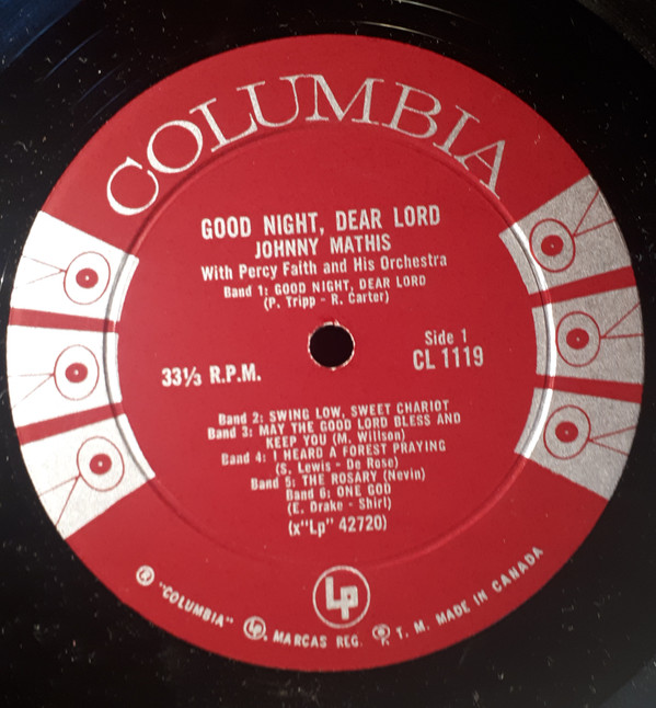 Johnny Mathis - Good Night, Dear Lord | Columbia (CL 1119) - 3