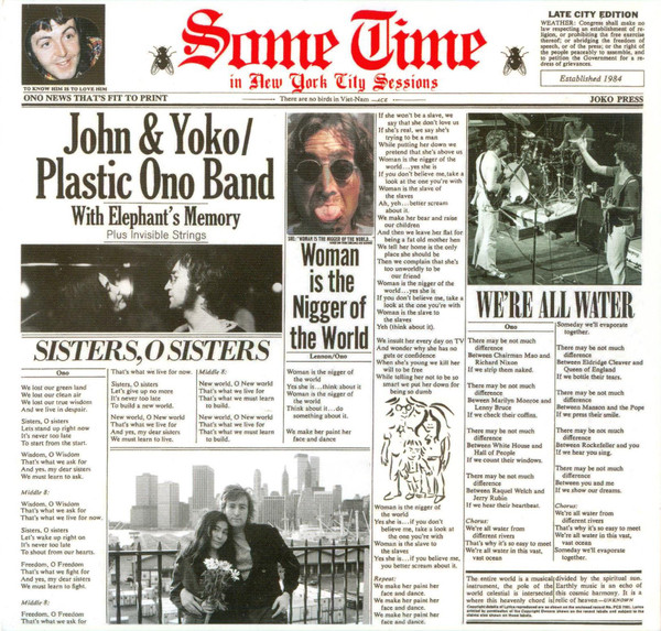 John Lennon – Some Time In New York City Sessions (2015, Tri-fold 