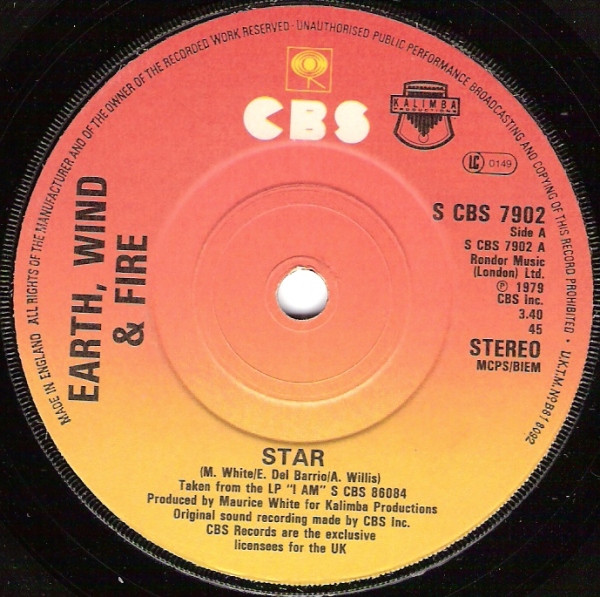 Earth, Wind & Fire – Star (1979, Vinyl) - Discogs