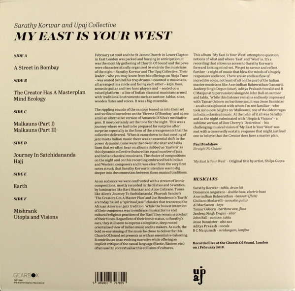 descargar álbum Sarathy Korwar and Upaj Collective - My East is Your West