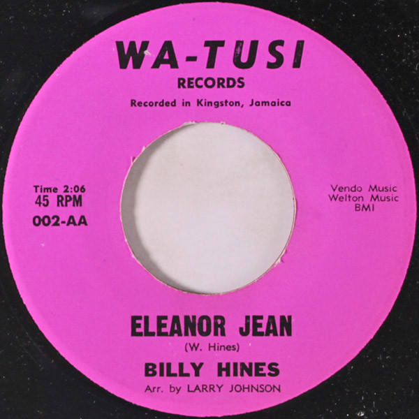 ladda ner album Billy Hines - My Mother Told Me Eleanor Jean