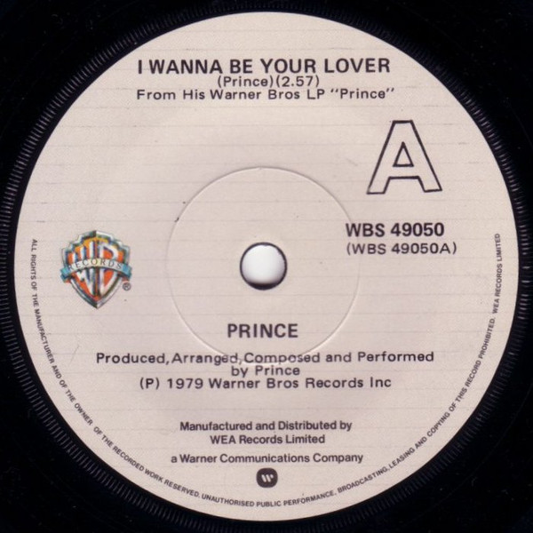 Prince – I Wanna Be Your Lover (1979, Vinyl) - Discogs