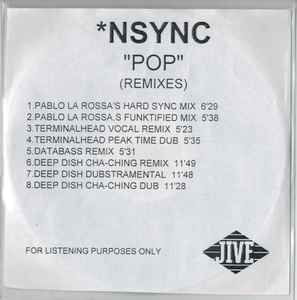 NSYNC Pop Remixes 2001 CDr Discogs