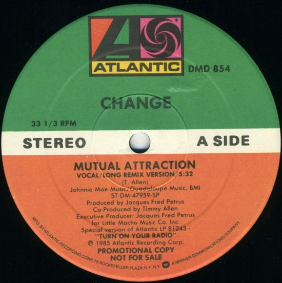 Change – Mutual Attraction (1985, Vinyl) - Discogs