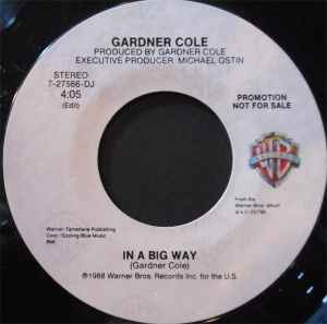 Gardner Cole - In A Big Way album cover