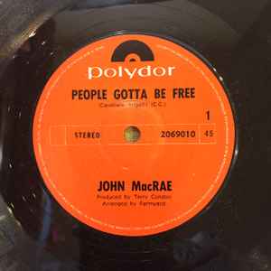 John Macrae - People Gotta Be Free / Long Tall Sally album cover
