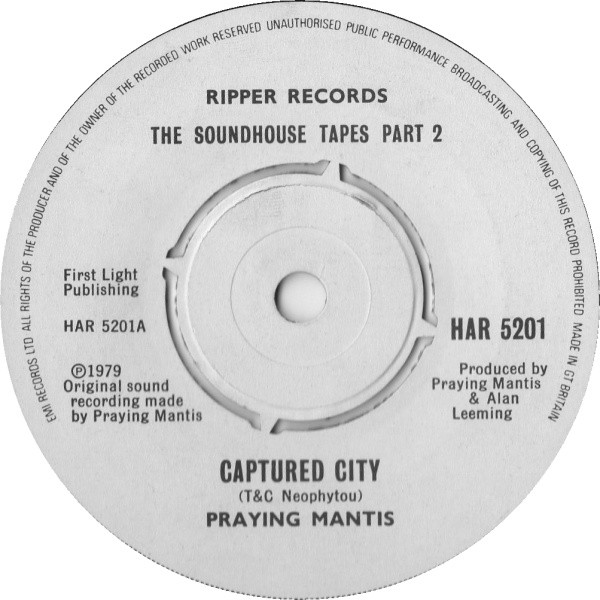 Praying Mantis – The Soundhouse Tapes Part 2 (1980, Vinyl 