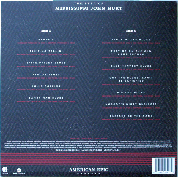 descargar álbum Mississippi John Hurt - American Epic The Best Of Mississippi John Hurt