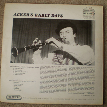 ladda ner album Acker Bilk With Johnny Bastable's Chosen Seven Bob Wallis & His Storyville Jazzmen - Ackers Early Days