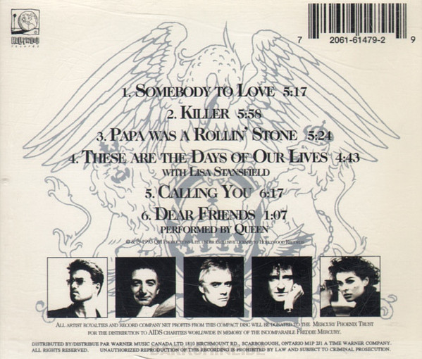 George Michael And Queen With Lisa Stansfield - Five Live | Hollywood Records (CD 61479) - 9