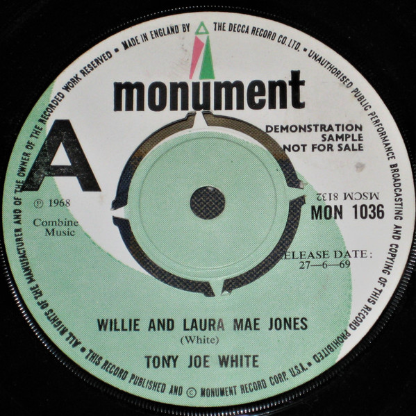 Tony Joe White – Willie And Laura Mae Jones (1969, Vinyl) - Discogs