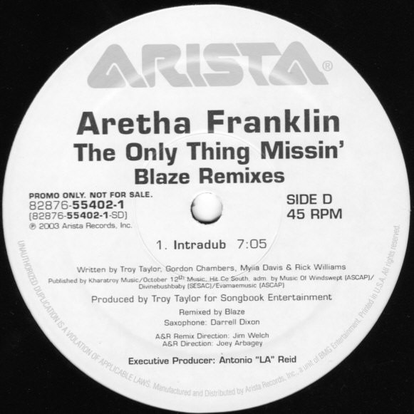 Album herunterladen Aretha Franklin - The Only Thing Missin