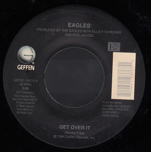 EAGLES - Get Over It / Get Over It (Live)- Cassette Tape