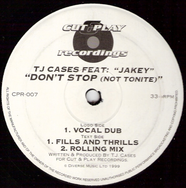 TJ Cases Feat. Jakey – Don’t Stop (Not Tonite)