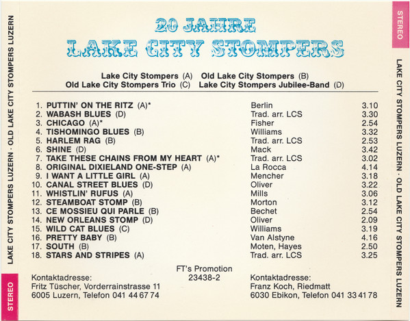 télécharger l'album Lake City Stompers - 20 Jahre Lake City Stompers