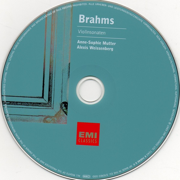 télécharger l'album Brahms AnneSophie Mutter, Alexis Weissenberg - Violinsonaten