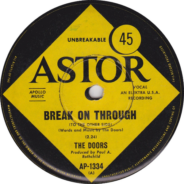 The Doors – Break On Through (To The Other Side) (1967, Vinyl