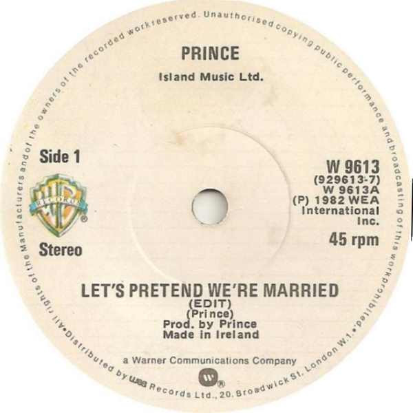 Prince Let S Pretend We Re Married 1983 Vinyl Discogs