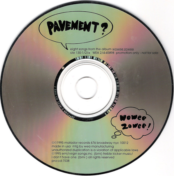 last ned album Pavement - Eight Songs From The Album Wowee Zowee