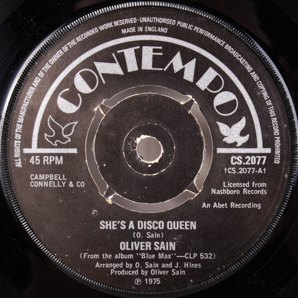 Oliver Sain – She's A Disco Queen (1975, Vinyl) - Discogs