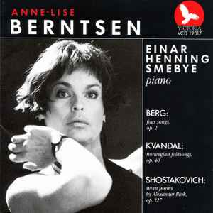 Anne-Lise Berntsen - Berg, Kvandal, Shostakovich album cover