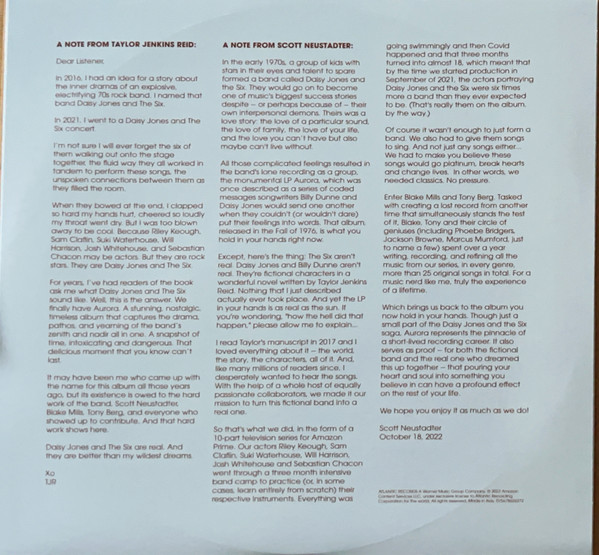 Daisy Jones & The Six – Aurora (2023, Blue Translucent , Vinyl) - Discogs