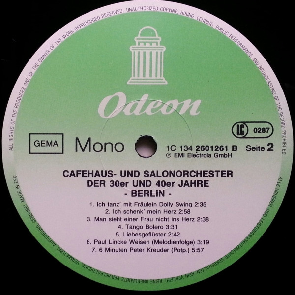 ladda ner album Various - Caféhaus Und Salonorchester Der 30er Und 40er Jahre Berlin