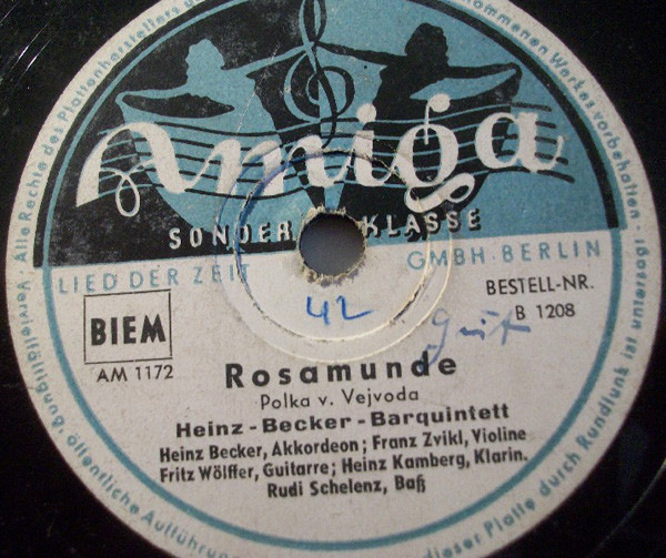 télécharger l'album HeinzBeckerBarquintett - Violin Viola Rosamunde